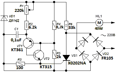 Регулятор оборотов электродвигателя 220в схема своими руками Простая схемка надёжного регулятора - Страница 2 - Форум радиолюбителей