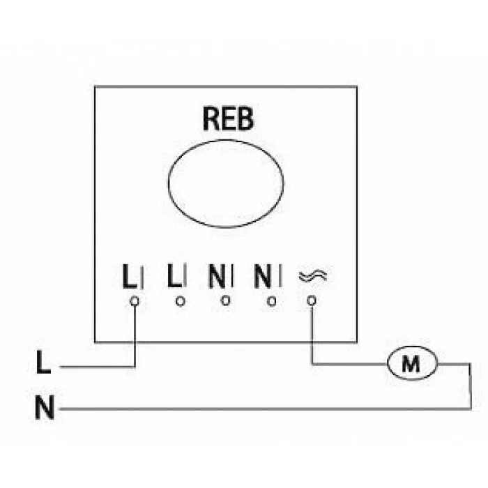 Регулятор скорости вентилятора 220в схема подключения REB-2.5 NE электронный однофазный регулятор скорости в интернет-магазине ventsta