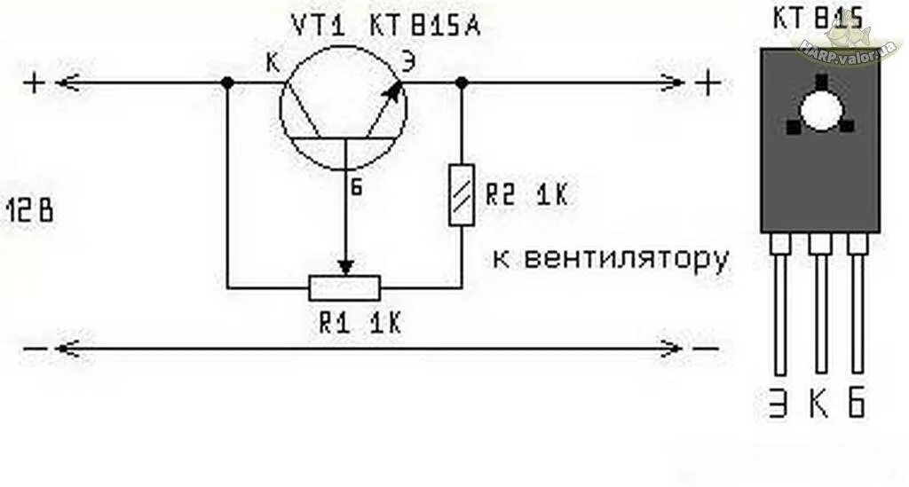 Регулятор скорости вентилятора схема подключения Регулятор кулера фото - DelaDom.ru