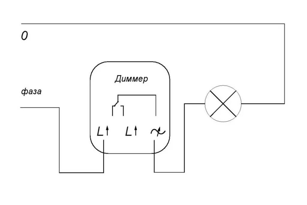 Регулятор света схема подключения Схема подключения диммера - Diodnik