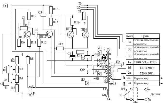 Регулятор температуры цкт 2 схема подключения Птр-3 - Автоматика - Форум по радиоэлектронике