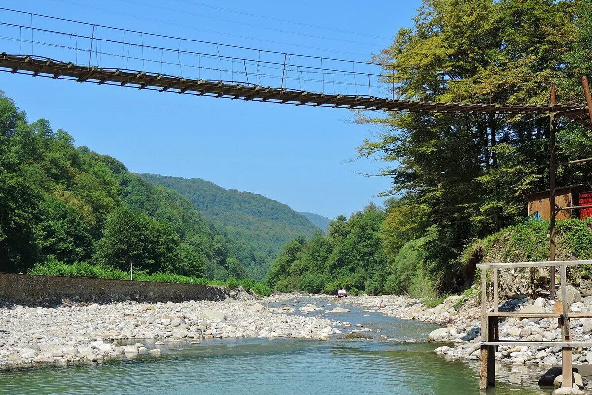 Река аше фото Лермонтово - приморский курорт для недорогого, но веселого отдыха w-sail Дзен