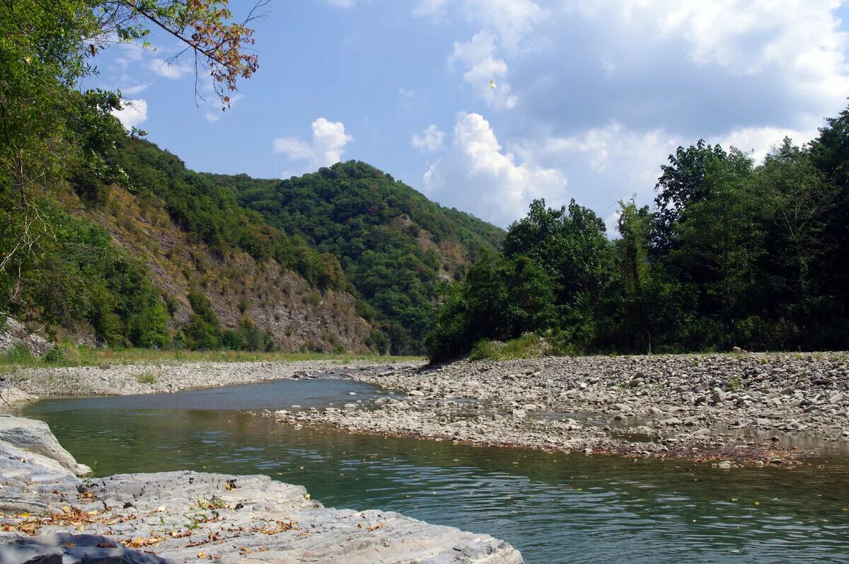 Река аше фото Красоты Краснодарского края. Сочи, Лазаревский район река Аше. Лето. "Лигушка" в