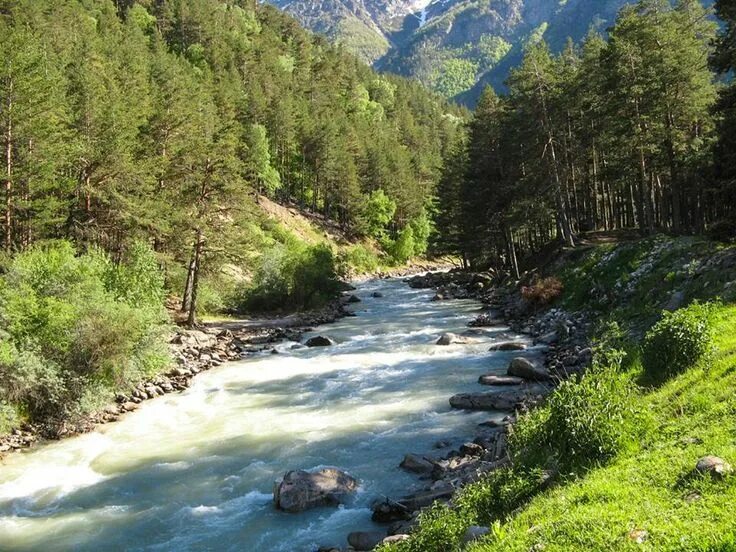 Река баксан фото Река Баксан. Кабардино-Балкария. Landscape, Nature, River