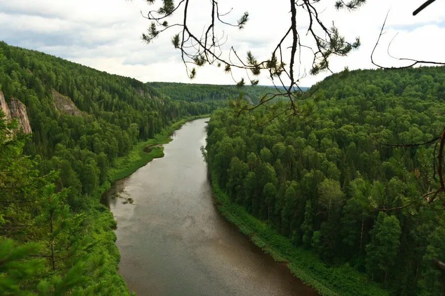 Река березовая фото Вид со скалы Пехач