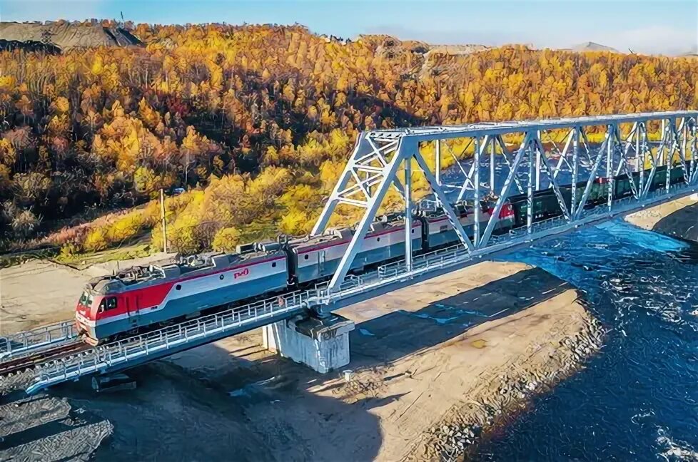 Река бурея фото с жд мостом Построен новый мост через реку Кола Газета Гудок