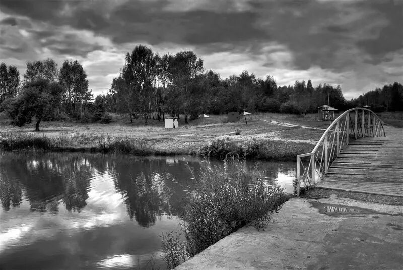 Река черно белое фото ч/б осень.... Photographer Olga Novikova