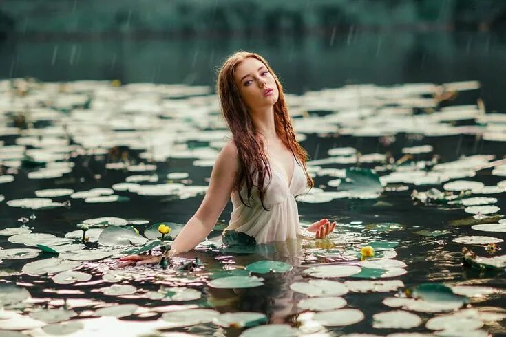 Река девки фото Pin de angel en У воды Ninfas del agua, Imagenes del agua, Fotografía de fantasí