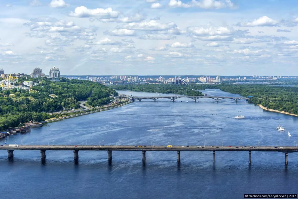 Река днепр фото Bridges over the Dnieper River in Kyiv - Ukraine travel blog