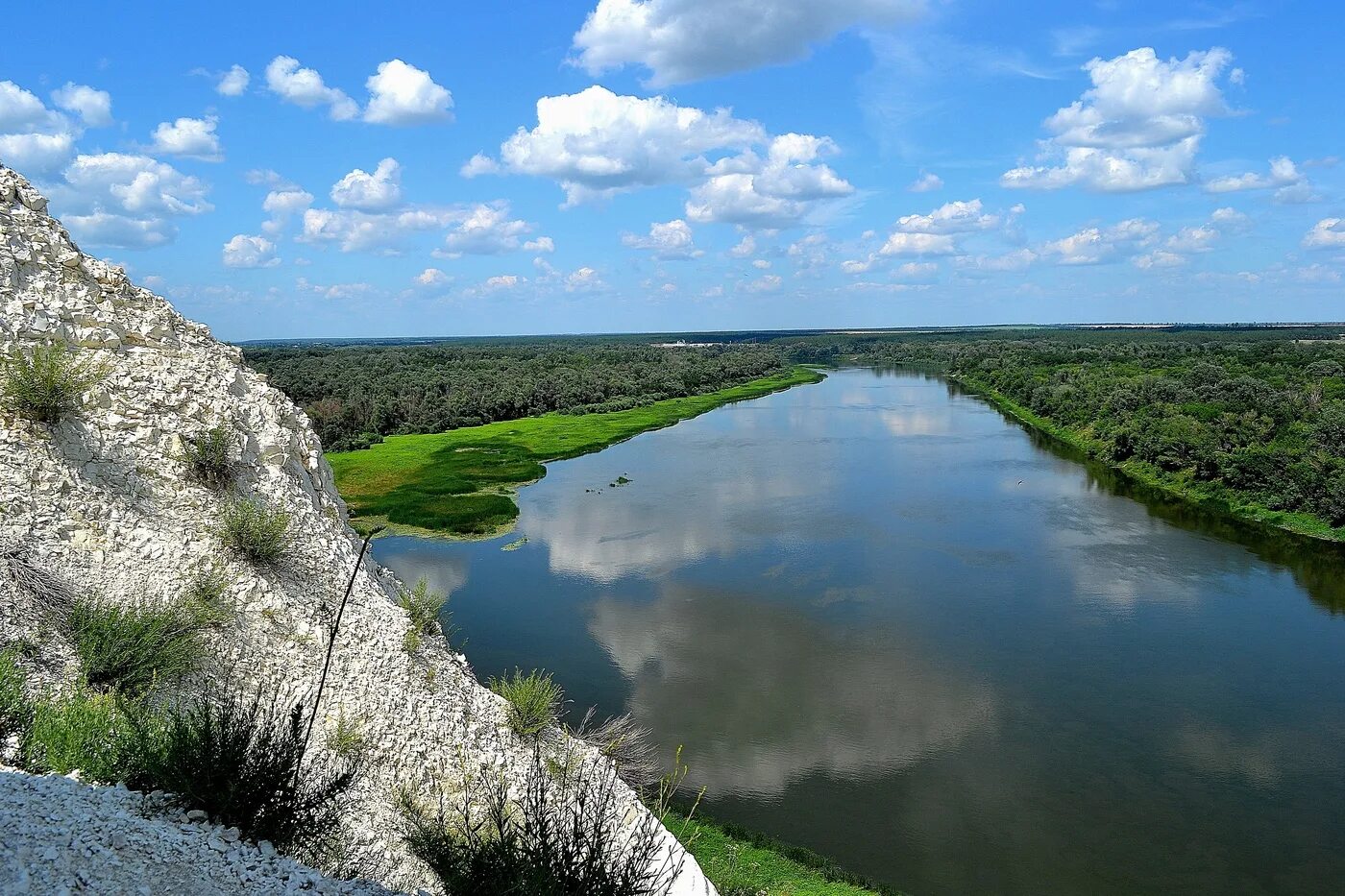 Река дон фото Река Дон. / Облака купаются в реке