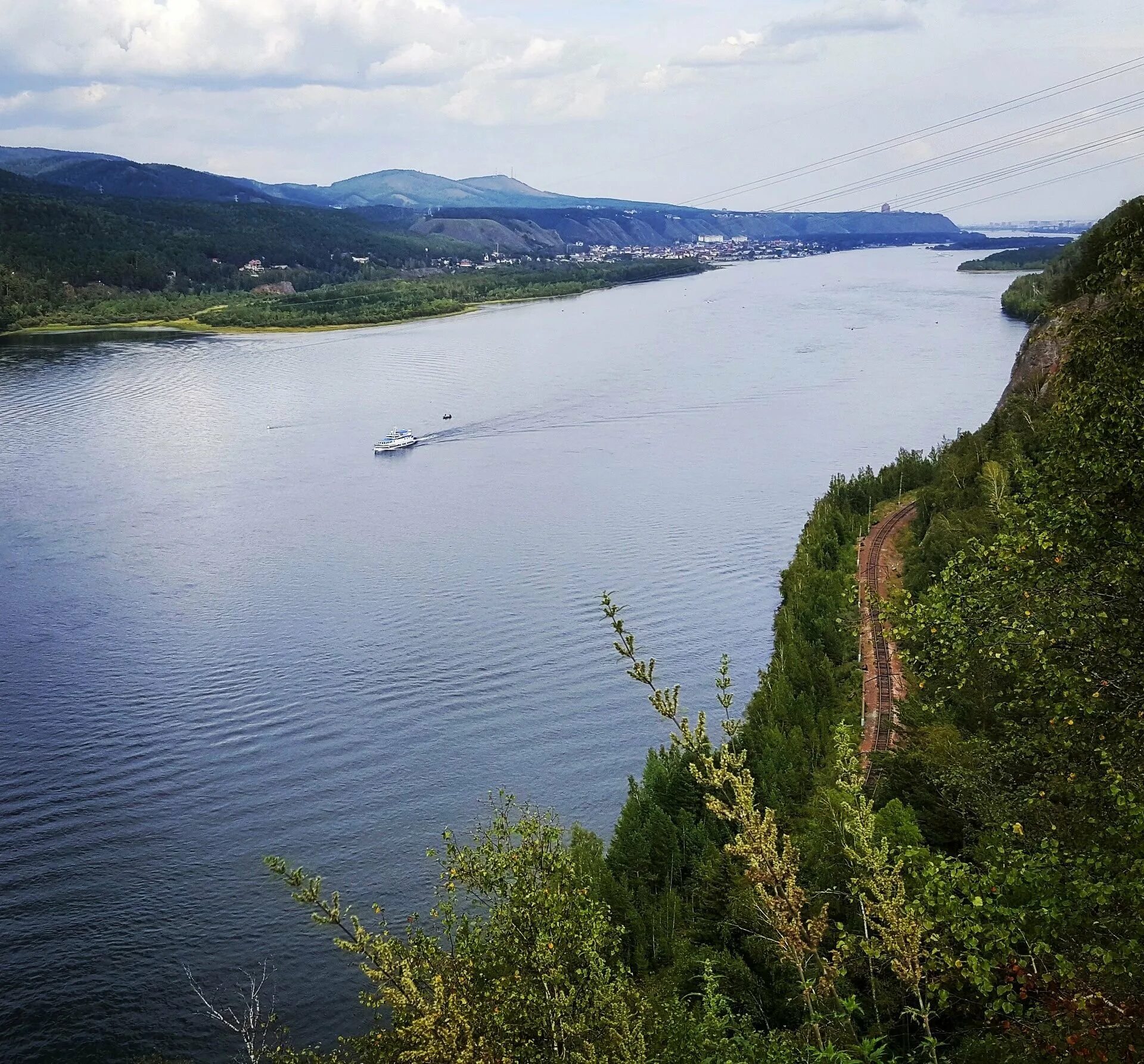 Река енисей красноярский край фото Самое широкое место енисея