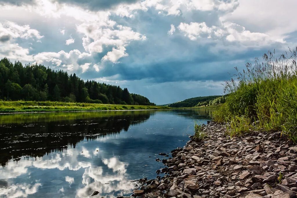 Река фото хорошем качестве Река Ухта - Европа, Россия, Коми