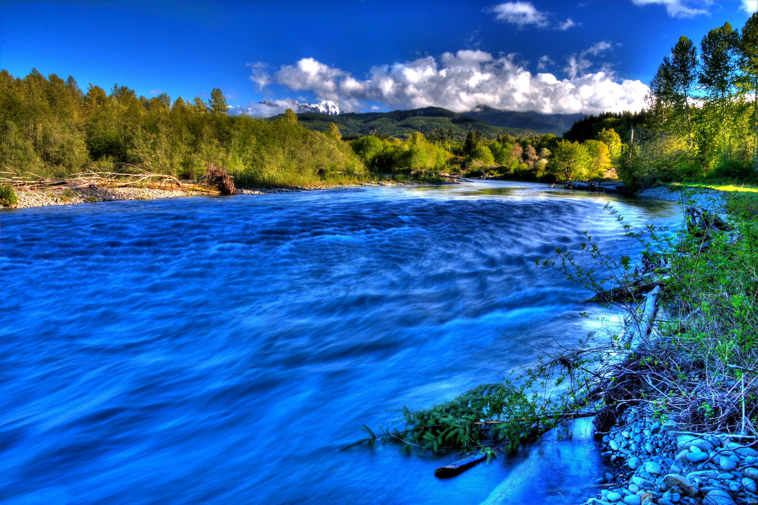 Река фото красивые картинки Elwha River Restoration U.S. Geological Survey