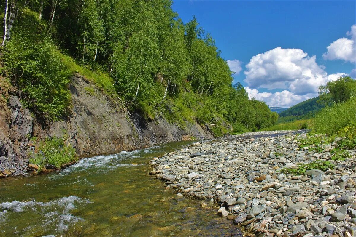 Река фото отдых Речка в горах :: Сергей Чиняев - Социальная сеть ФотоКто