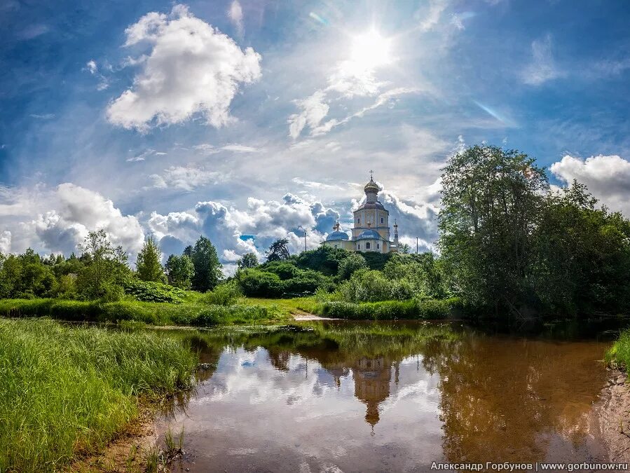 Река храм фото На просторах Руси / Тверская область / Автор: Александр Горбунов