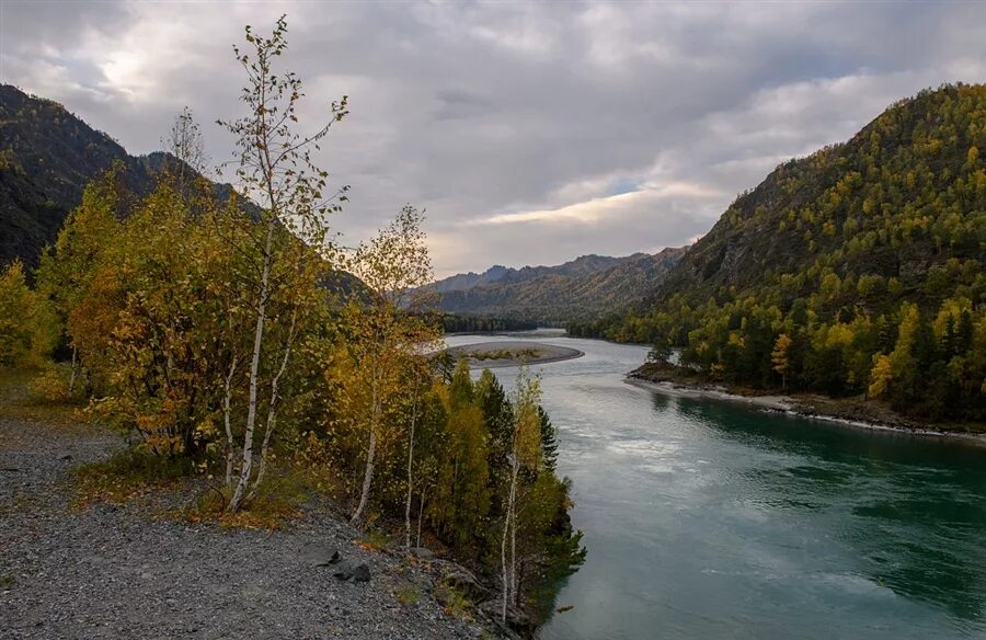 Река катунь осенью фото Фото жизнь - Марина Фомина - Алтай - осенняя Катунь.