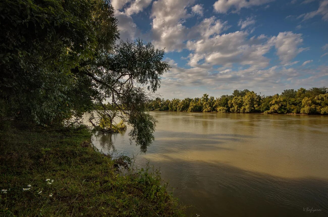 Река кубань фото Судно село на мель на реке Кубань Nevworker