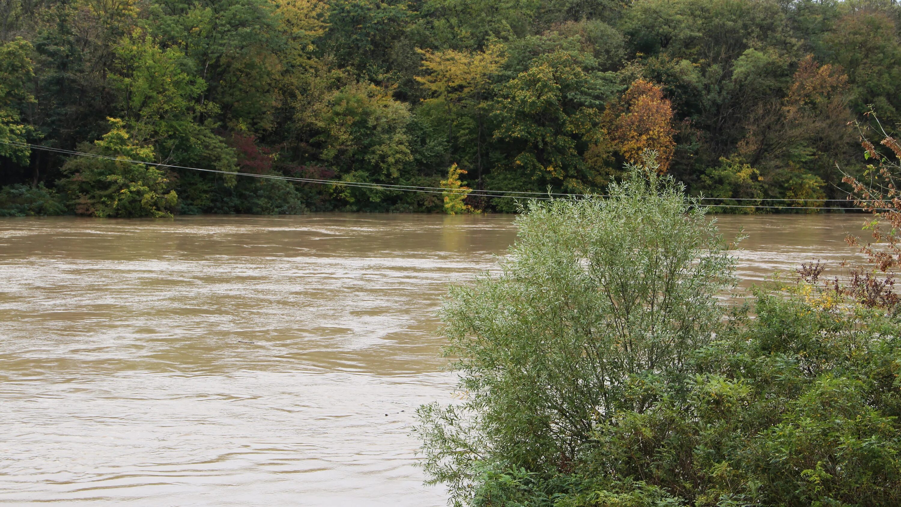 Река кубань фото Уровень воды в реке Кубань повышен - Огни Кубани