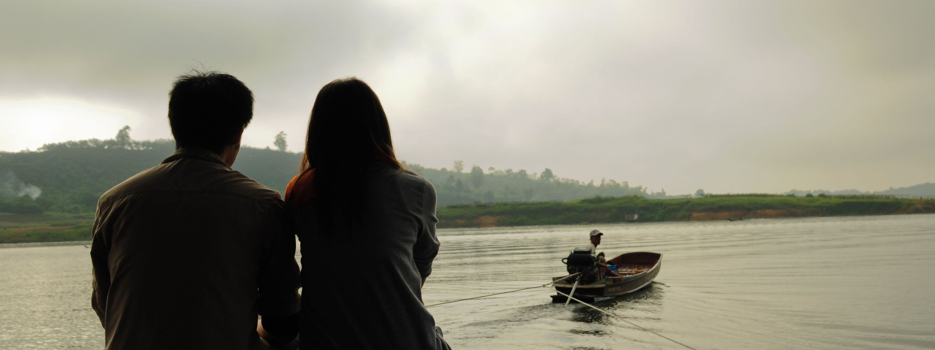 Река любви фото Скачать обои море, вода, девушка, любовь, река, тепло, фон, widescreen, раздел н