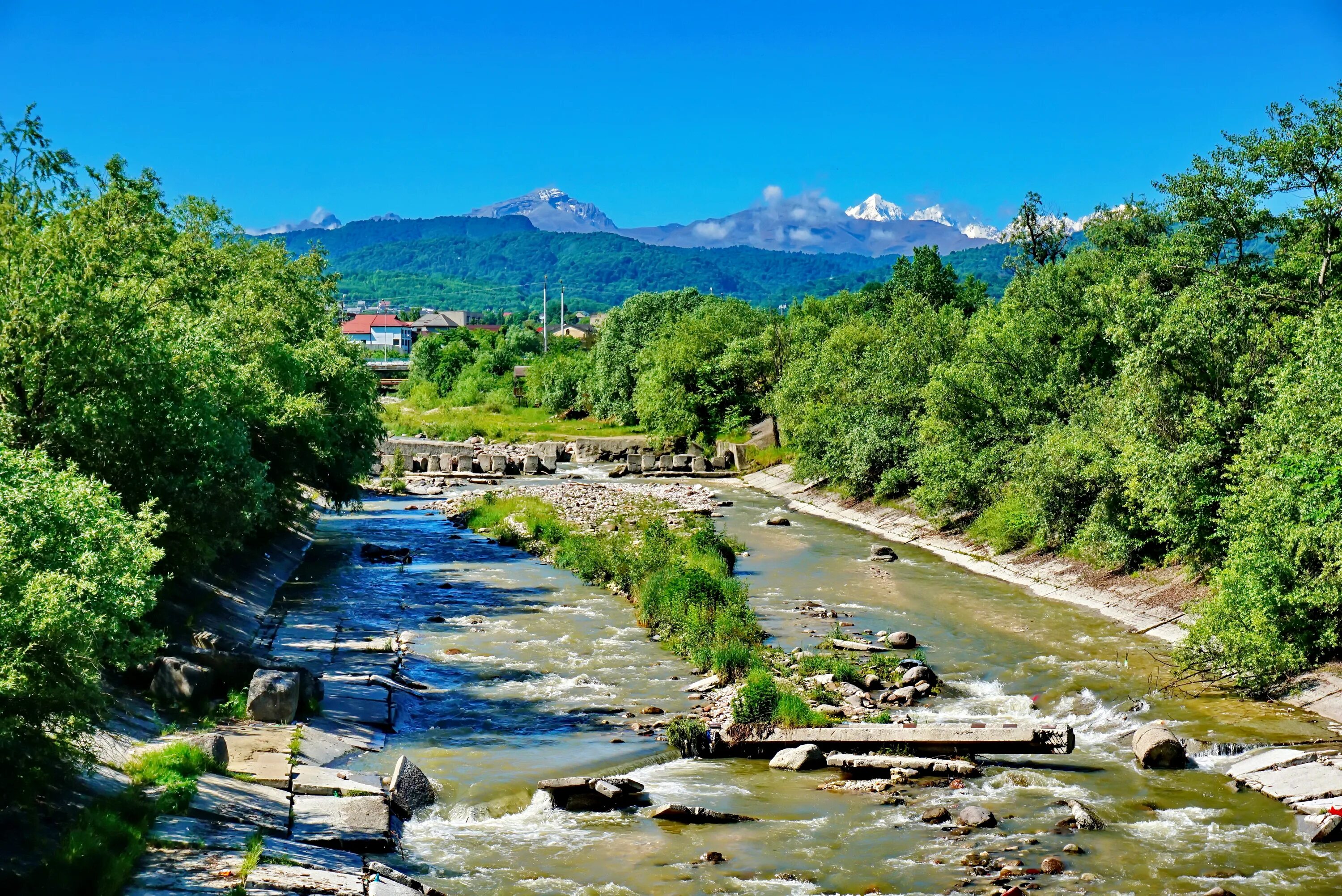 Река нальчик фото Утро у речки - Фото Дом Солнца