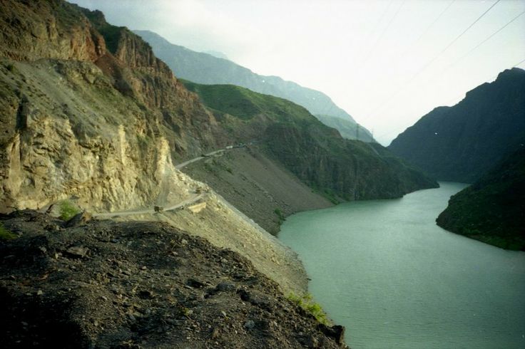 Река нарын фото Panorama shot of m41 with Toktogul reservoir