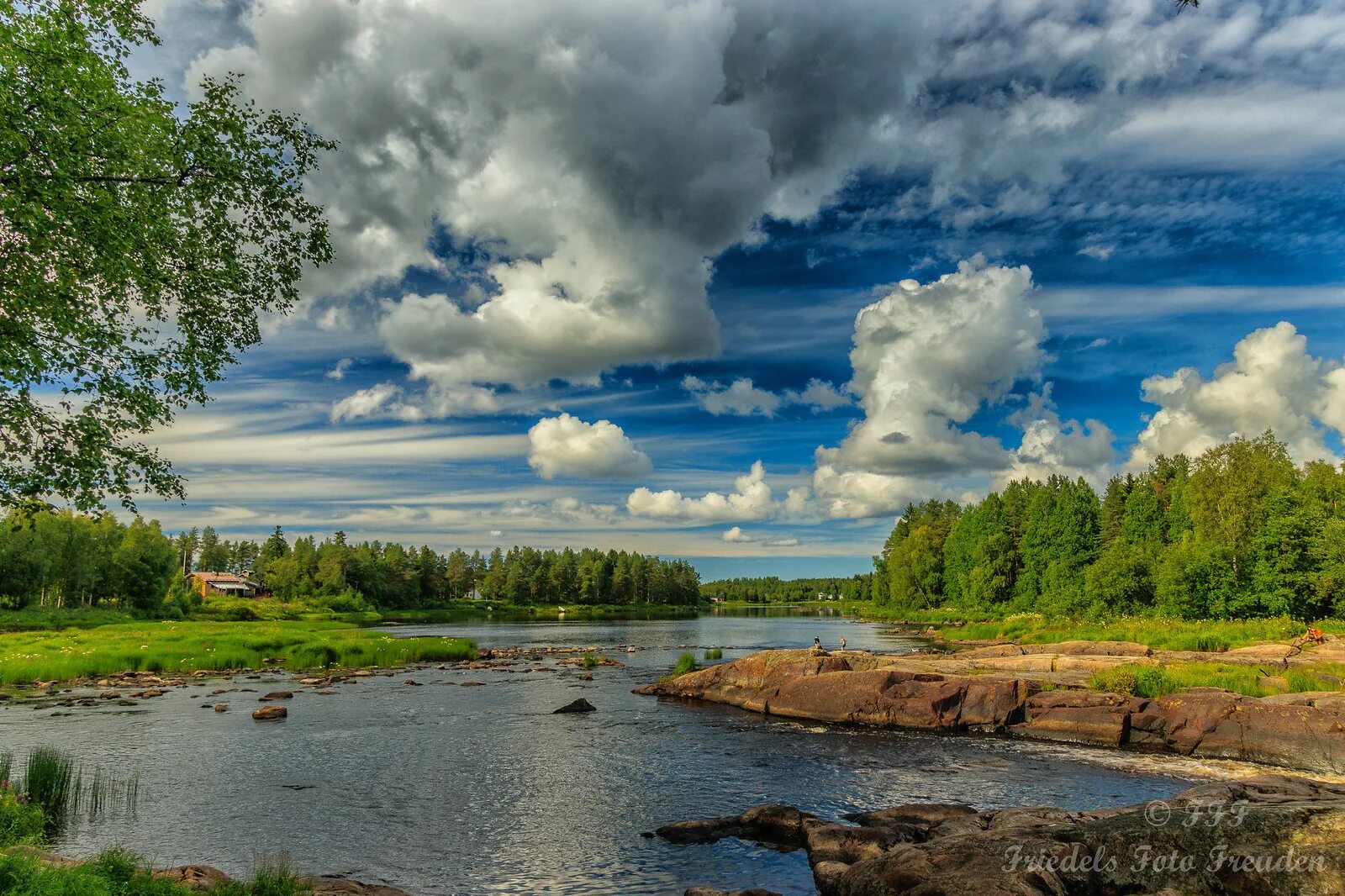 Река небо фото Landschaft Flickr