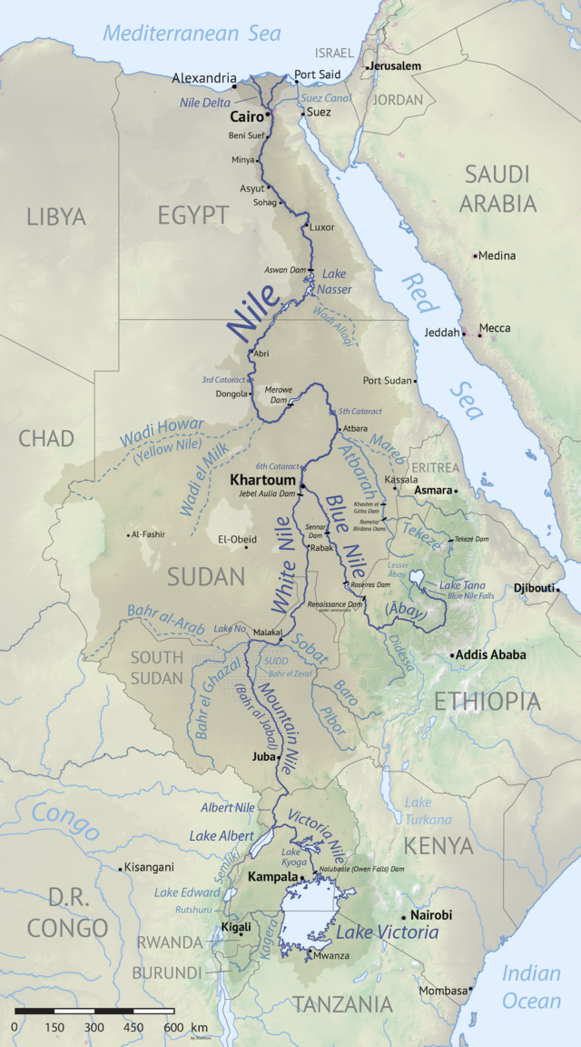 Река нил фото на карте Nile Basin - Wikipedia