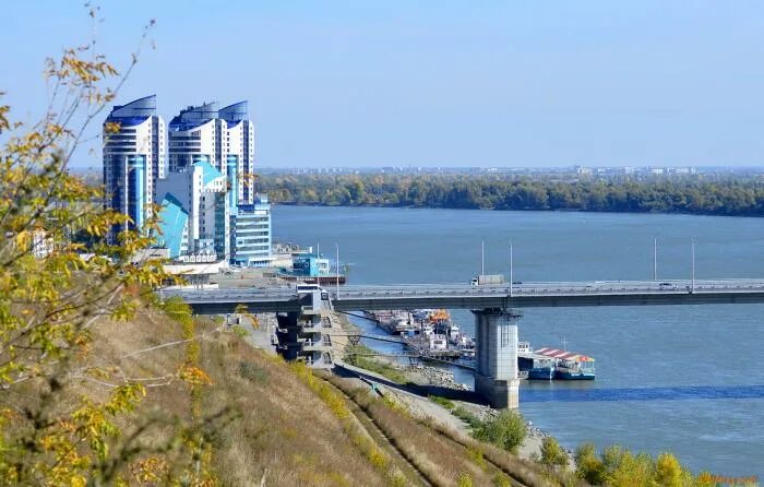 Река обь барнаул фото New bridge across the Ob river - Barnaul