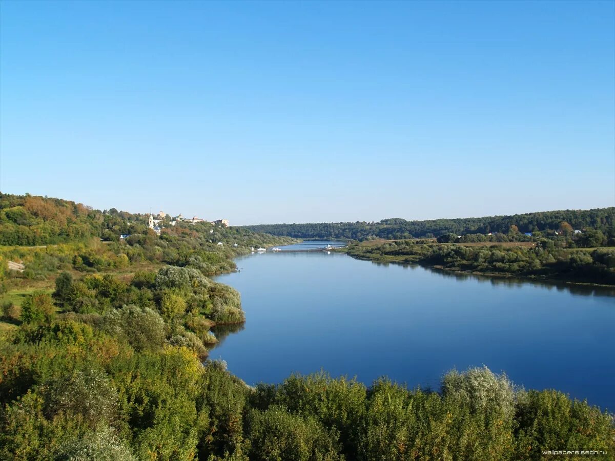 Река ока калуга фото Оку на отрезке между Гагаринским и Пучковским мостами сделают судоходной