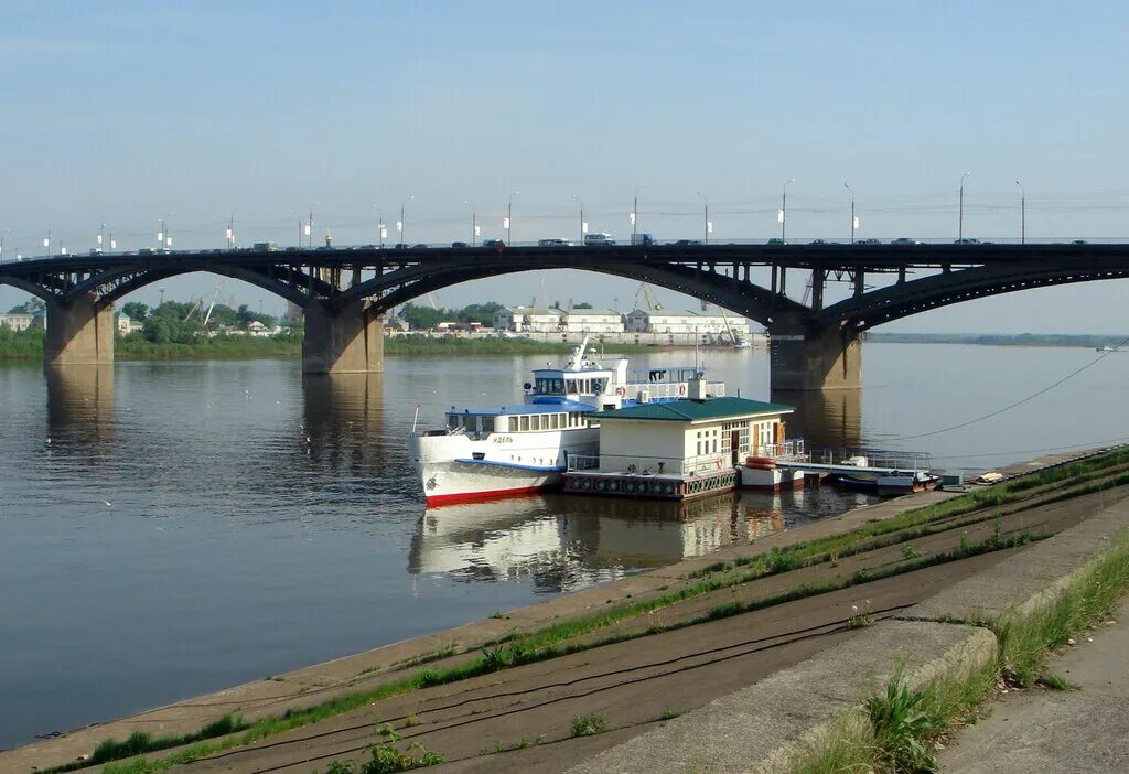 Река ока нижний новгород фото Панорама: Канавинский мост, достопримечательность, Россия, Нижний Новгород, Кана