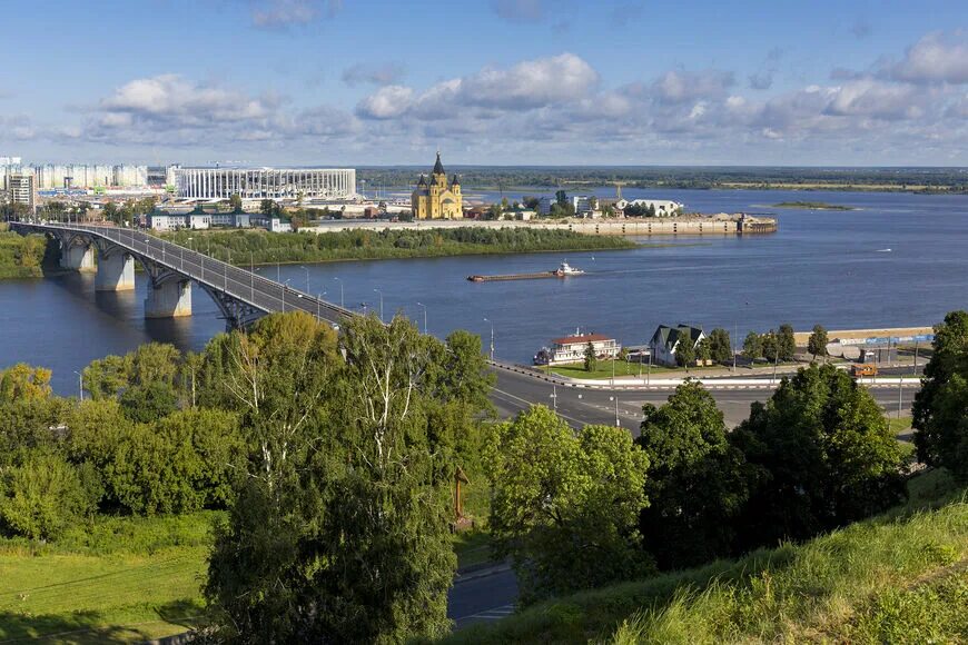 Река ока нижний новгород фото Гремячая гора в Нижнем Новгороде - фото, панорама, достопримечательности, на кар