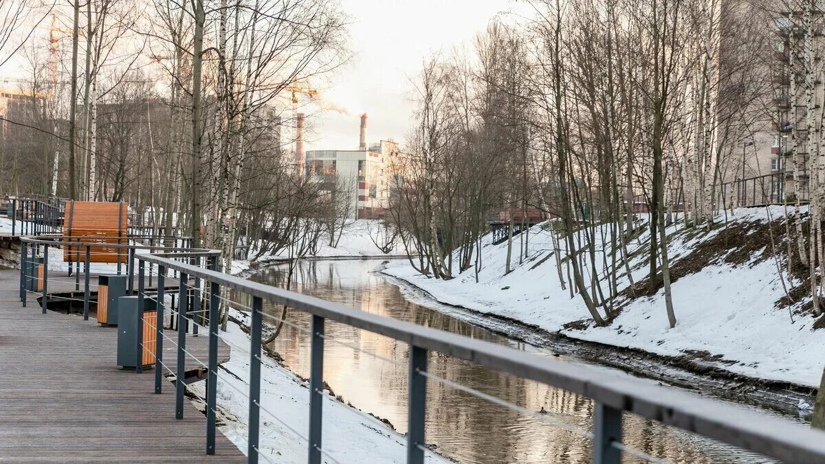 Река оккервиль фото В Петербурге благоустроили набережные рек Охта и Оккервиль Телеканал "78" Дзен