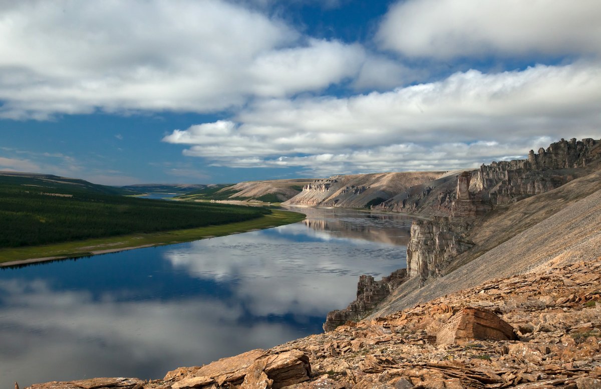 Река оленек фото Река Оленек. Якутия - Фото № 1427768