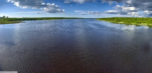 Река онега фото В Каргополе (Архангельская обл.) с моста через реку Онегу открываются замечатель