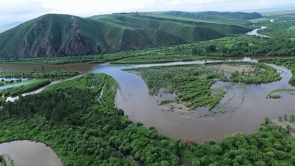 Река онон фото Зүрхэн арал (Остров-Сердце) на реке Онон в Дорноде, в излучине реки, именуемой "