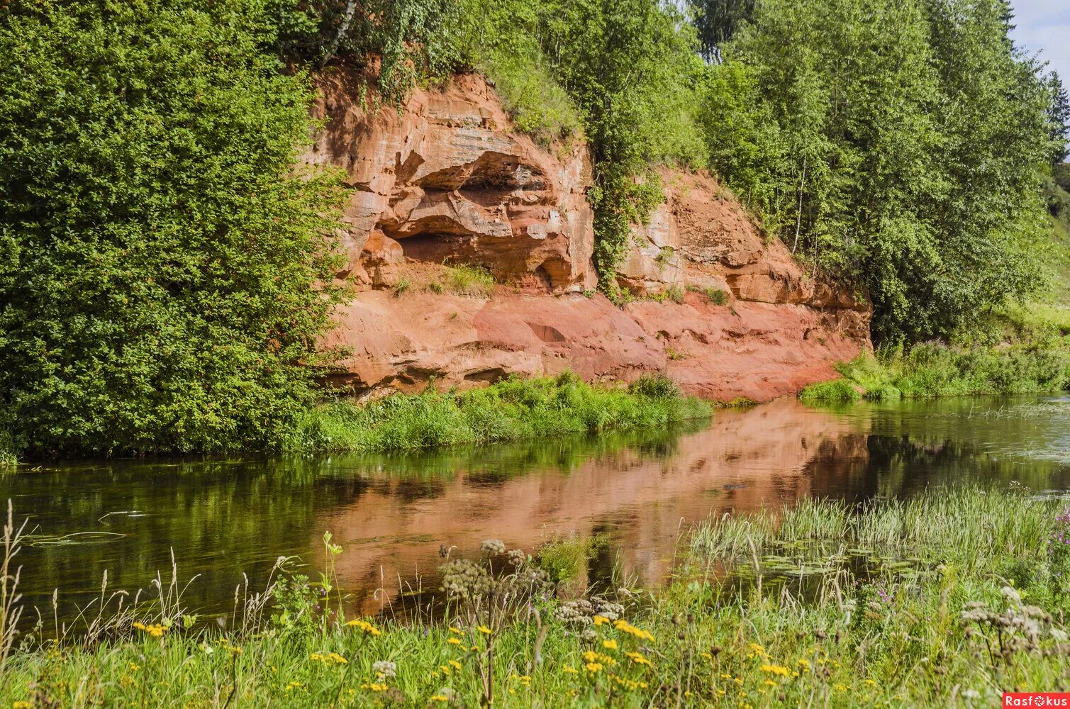 Река оредеж фото Фото: Каньон реки Оредеж в толще бокситного песчаника в Сиверской. Фотограф Юрий