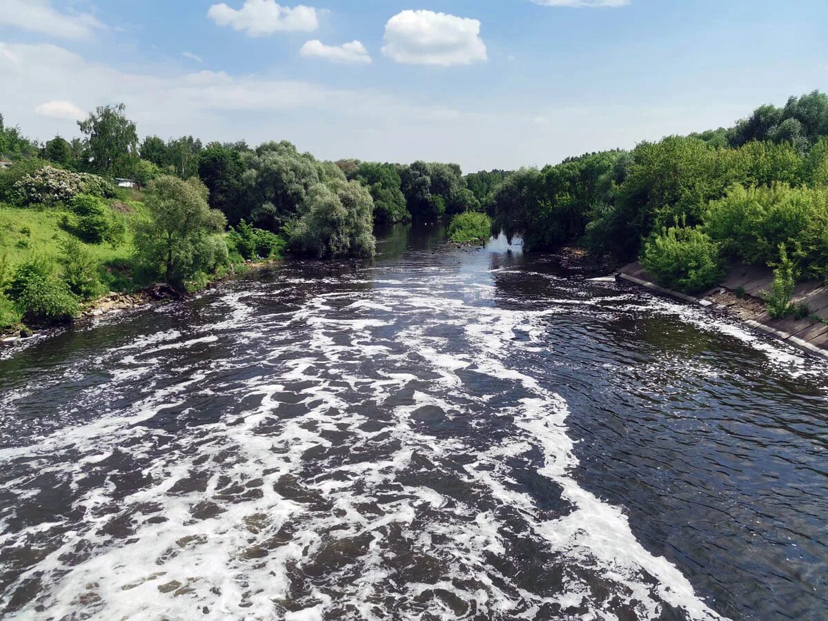 Река пахра фото Вдоль Пахры Женский монастырь, храмы, понтонный мост, карьер, мосты,: topbloger 