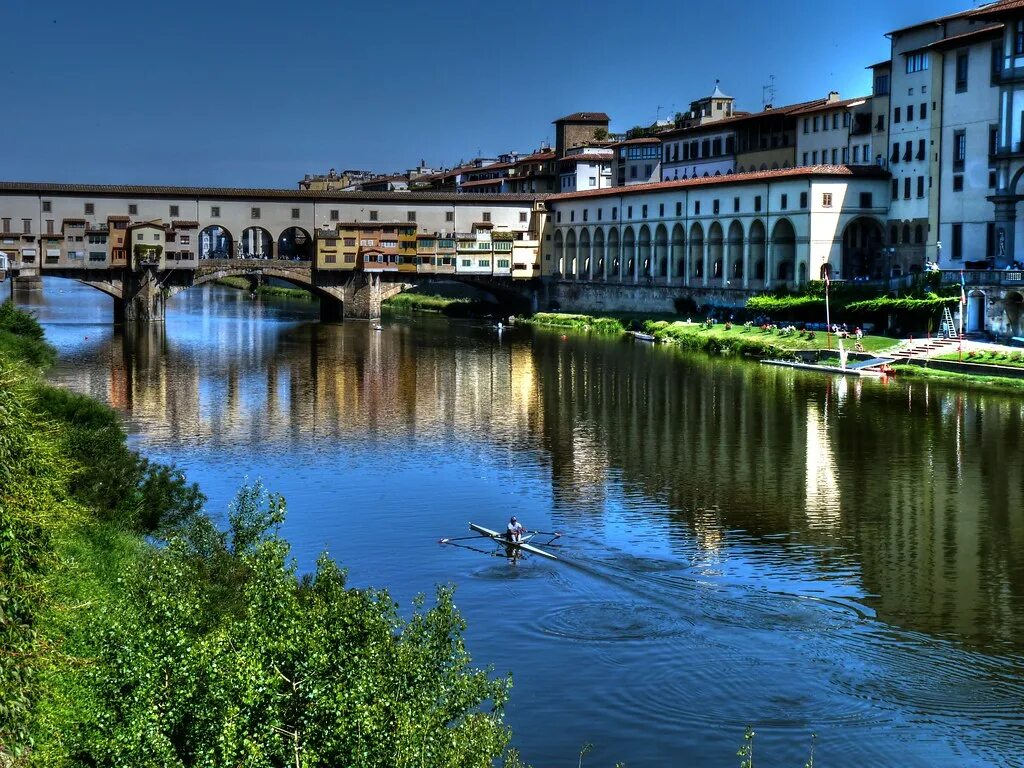 Река по италия фото Ponte Vecchio - Firenze Vista dal lungarno Torrigiani Flickr