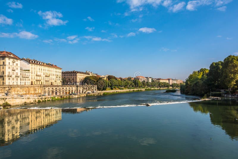 Река по италия фото Reflection in the Po River, Turin, Italy Stock Photo - Image of bridge, riversid