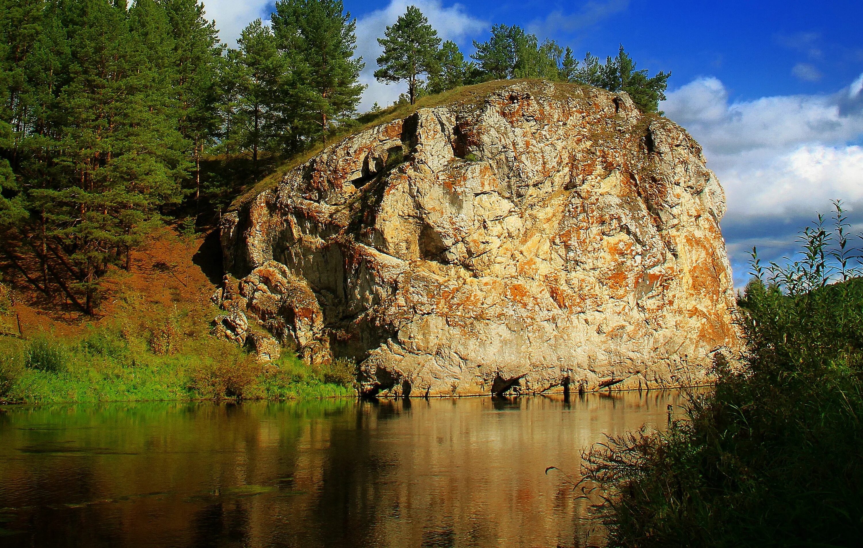 Река реж фото Дунькин камень.... Photographer Markov Sergey