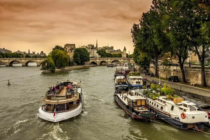 Река сена фото Boat, Paris, Seine, Peniche, City, Perspective #boat, #paris, #seine, #peniche, 