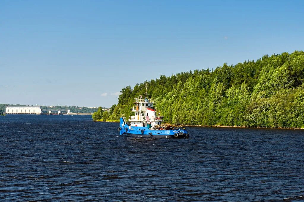 Река свирь фото Svir River 54 Svir River. Tugboat Свирь. Буксир "Шлюзовой-. Alexxx Malev Flickr