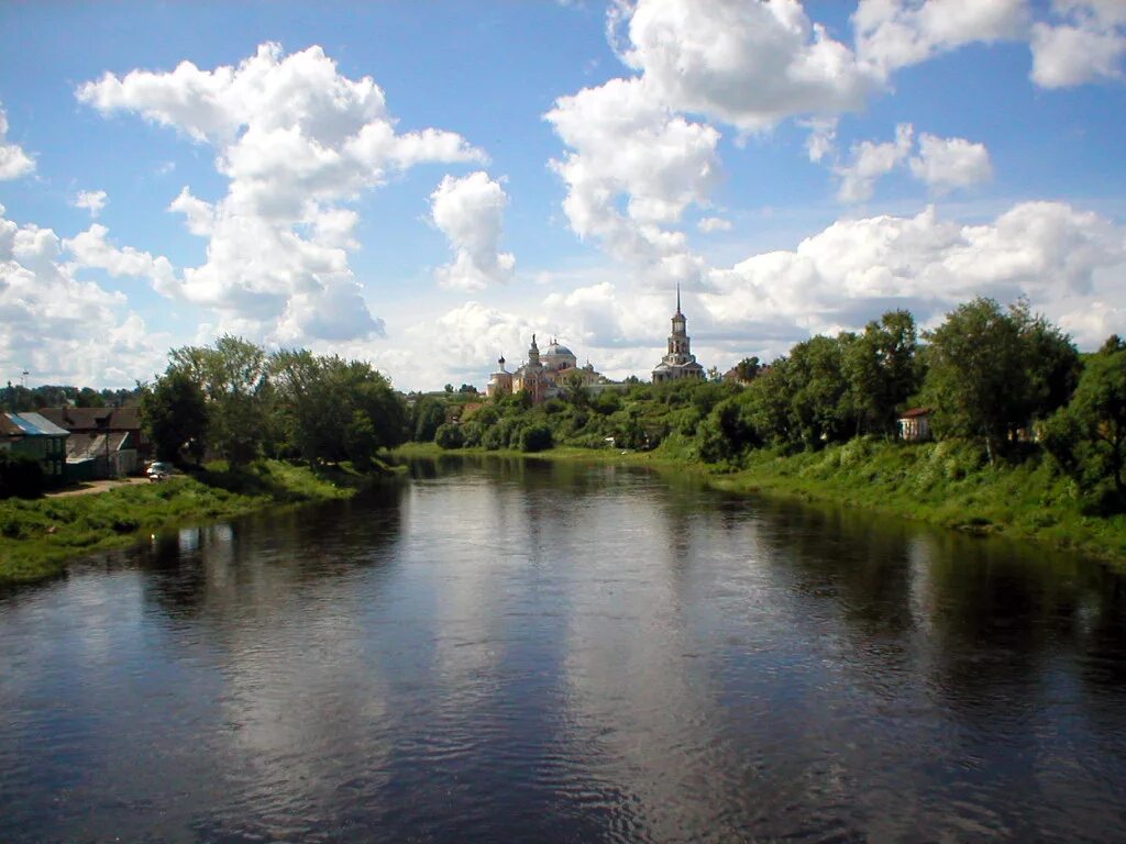 Река тверца фото Фотографии Торжка. Набережная Тверцы.Тверская область.