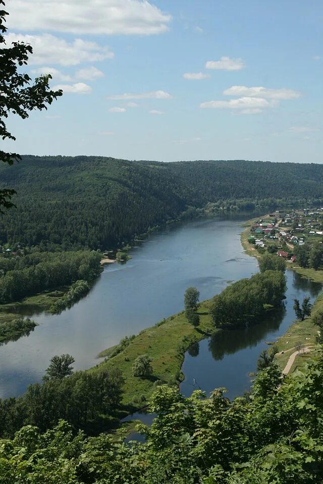 Река уфа фото Файл:Ufa river in Krasnyi Klyuch, view from Lysaya mountain.jpg - Википедия