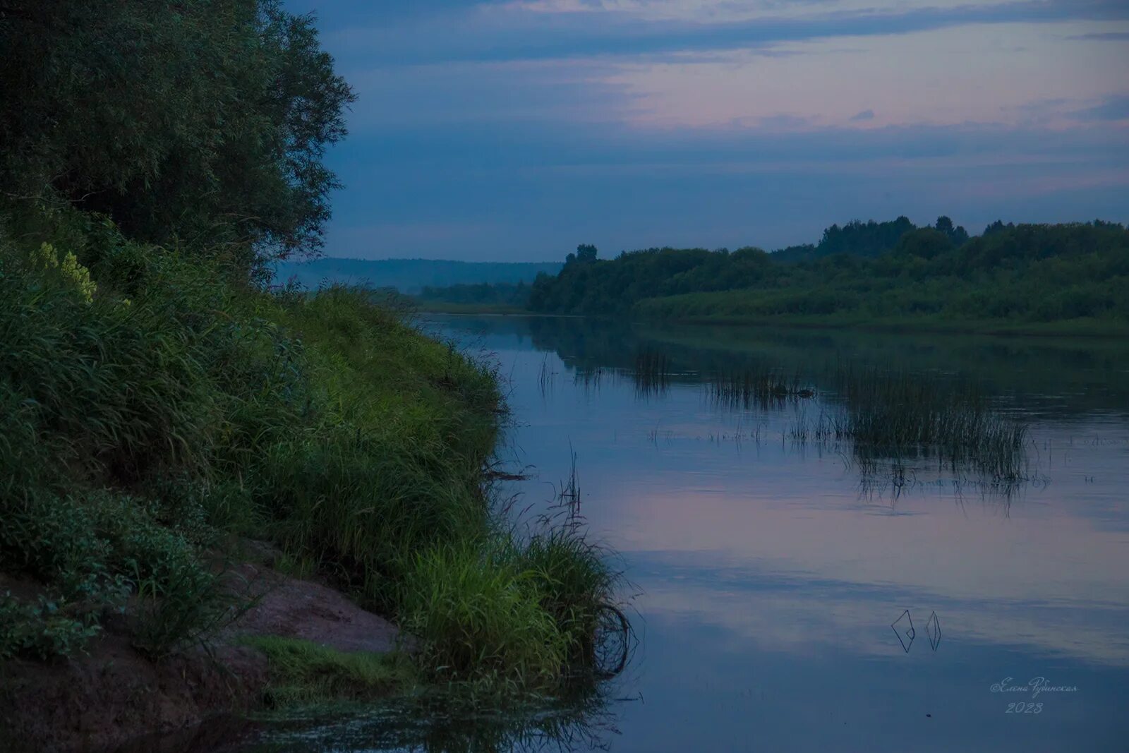 Река унжа фото После заката. Река Унжа. Фотограф Елена Рубинская