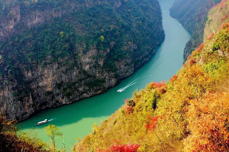 Река в китае янцзы фото Autumn on the Yangtze River