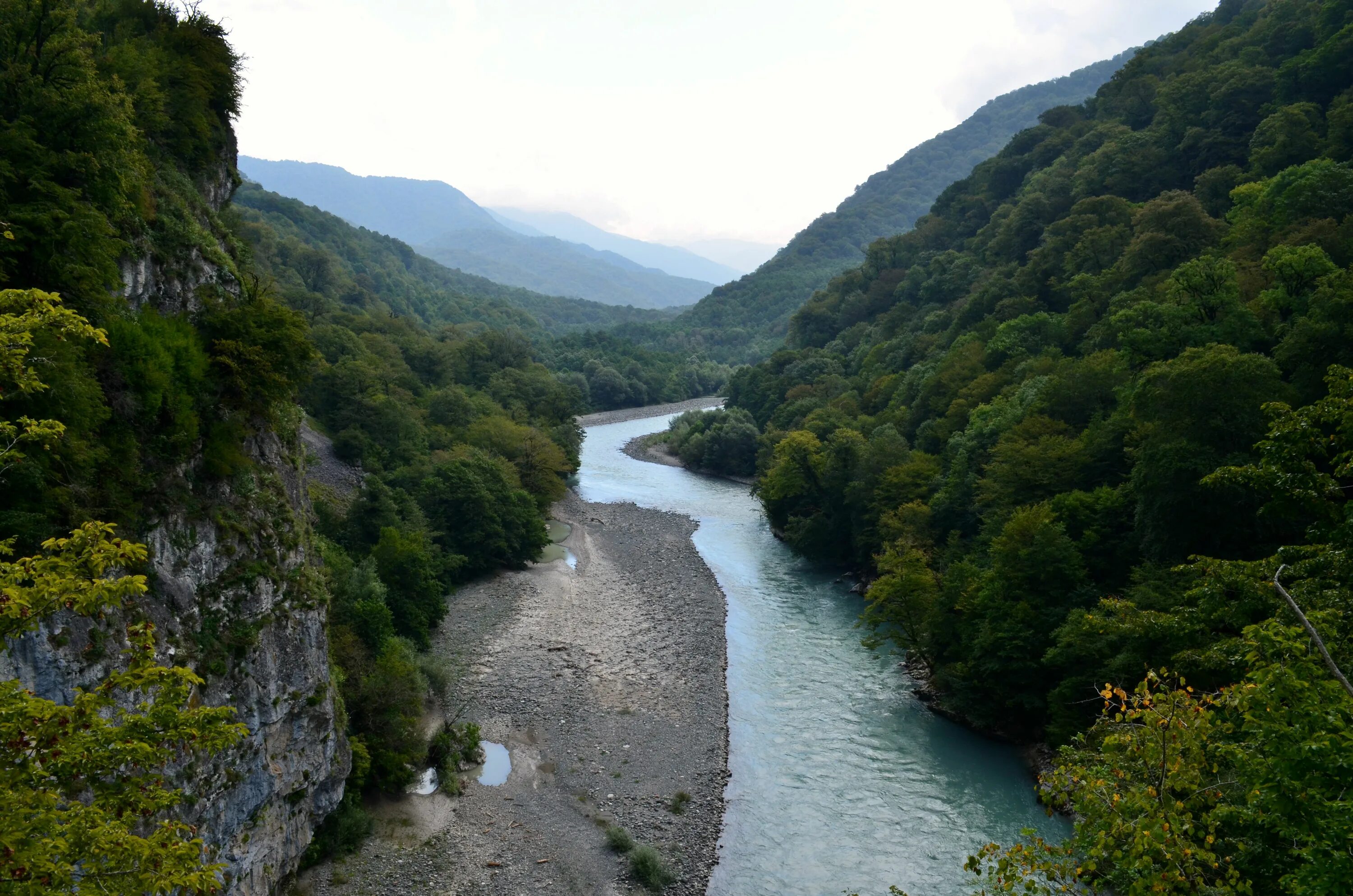 Река в ущелье фото Ходзь река - Фото