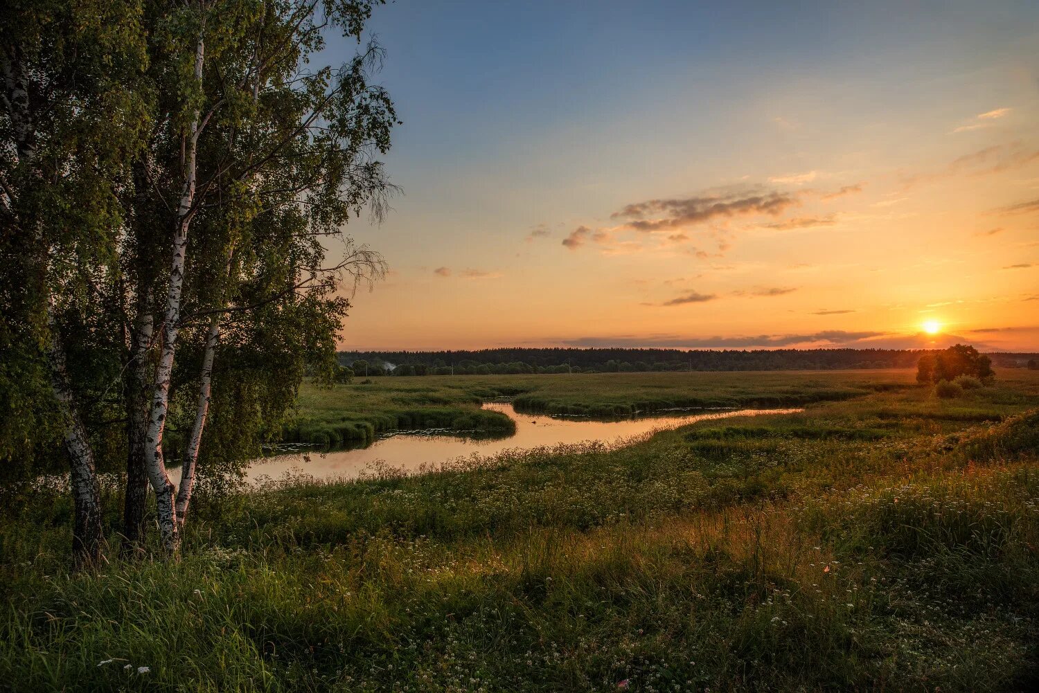 Река вечером фото у реки летним вечером Фотограф Виталий Полуэктов Фото № 62745