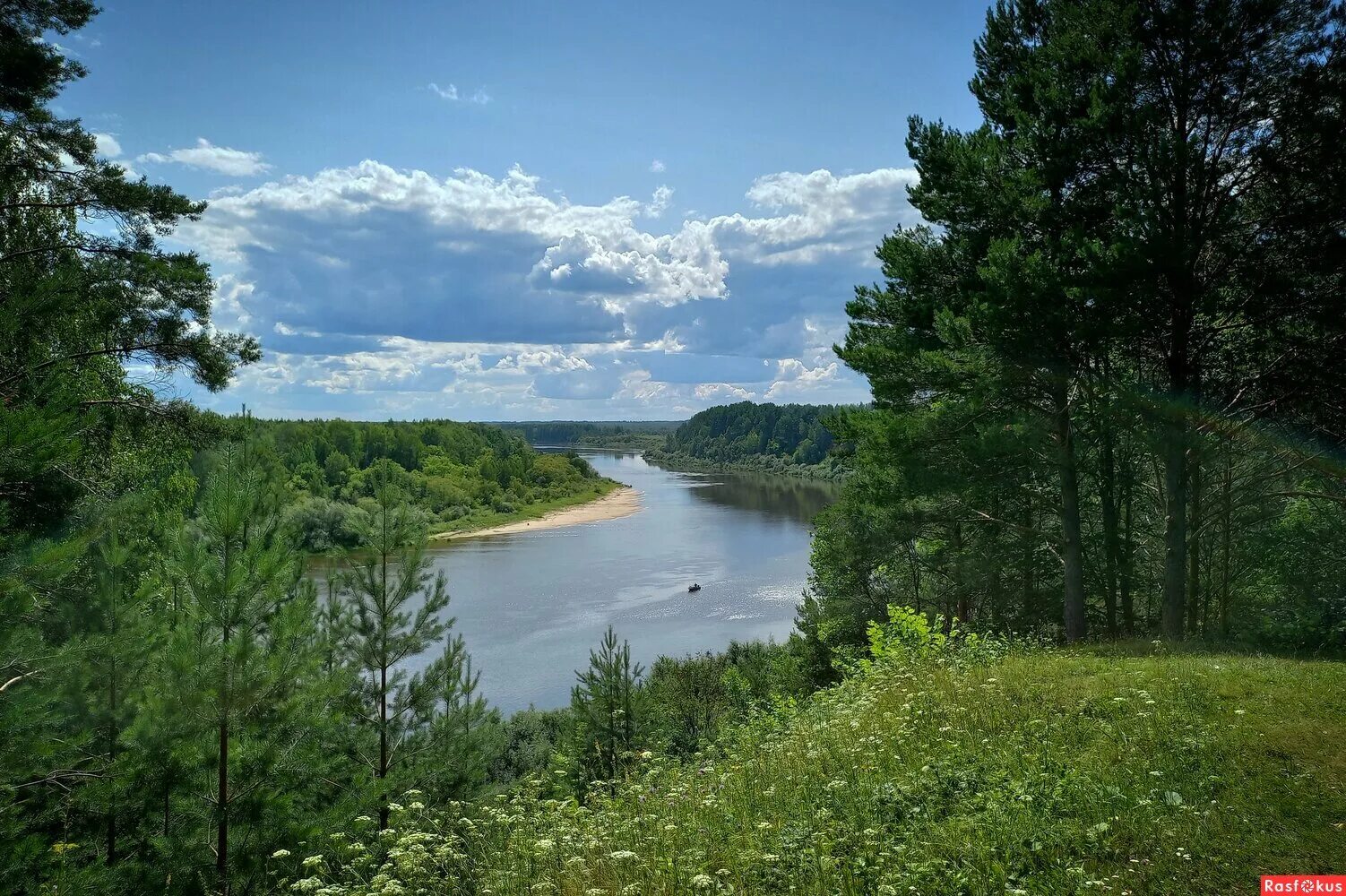 Река ветлуга фото нижегородская область Фото: Река Ветлуга. Вид с Красной горы. Фотолюбитель Наталья Коринфская. Пейзаж.