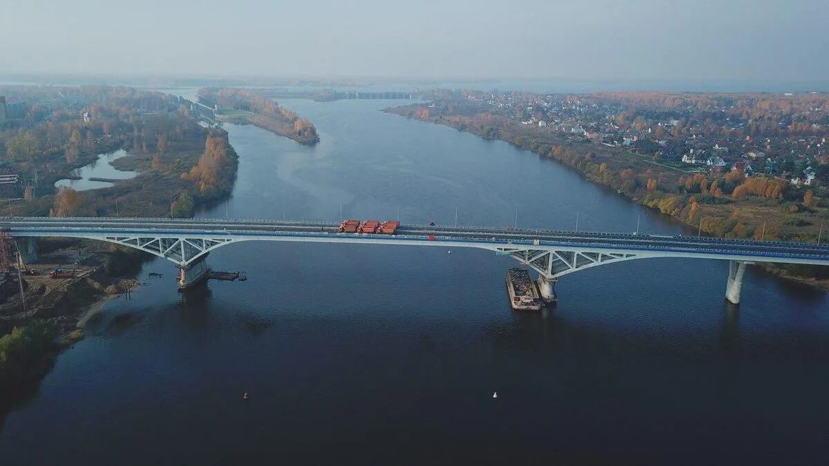 Река волга фото мосты Испытания нового моста через Волгу в Дубне" в блоге "Фотофакты" - Сделано у нас